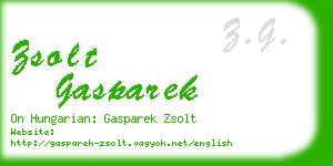 zsolt gasparek business card